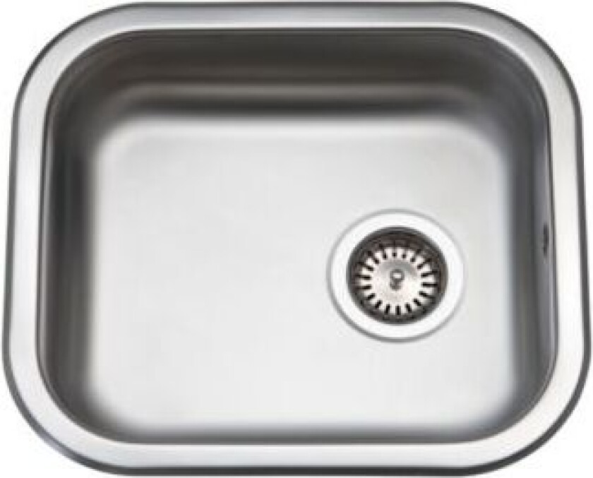 Intra K400 mat med - strainer køkkenvask. mat. 340x400. med strainer