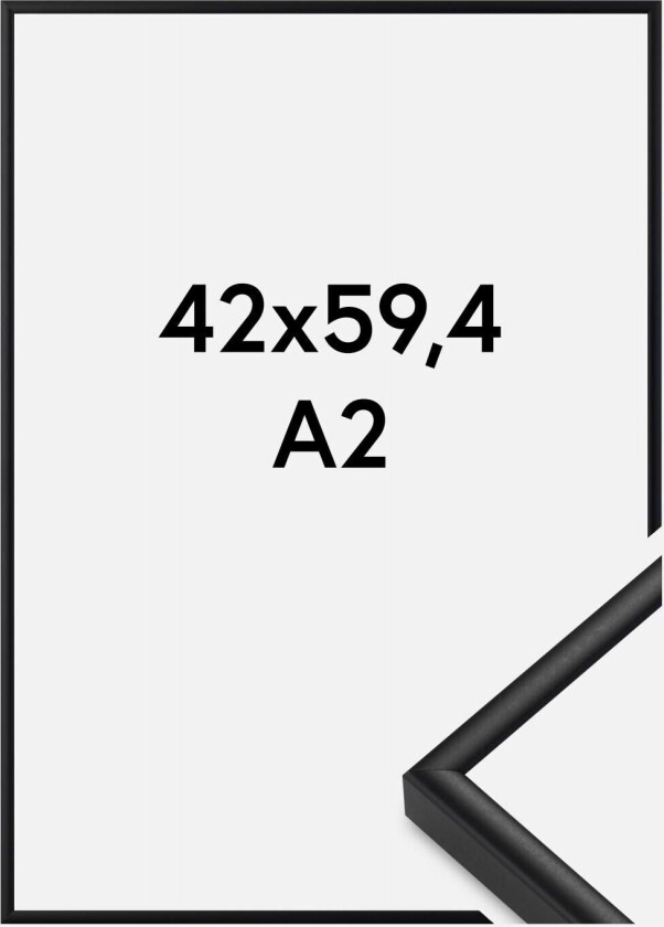 Ramme  Premium Classic Matt Svart 42x59,4 Cm (A2)