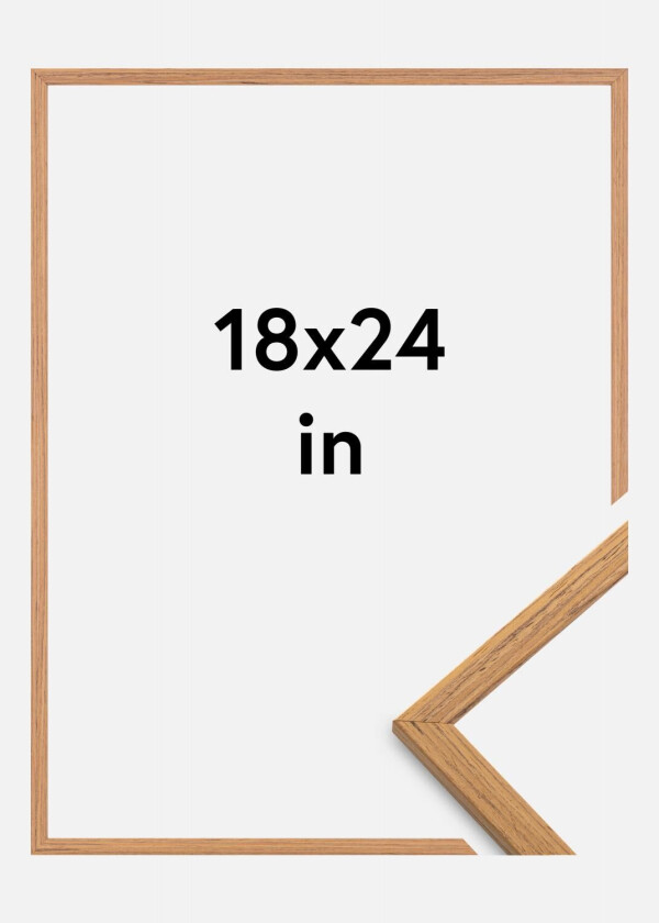 Ramme Edsbyn Akrylglass Teak 18x24 Inches (45,72x60,96 Cm)