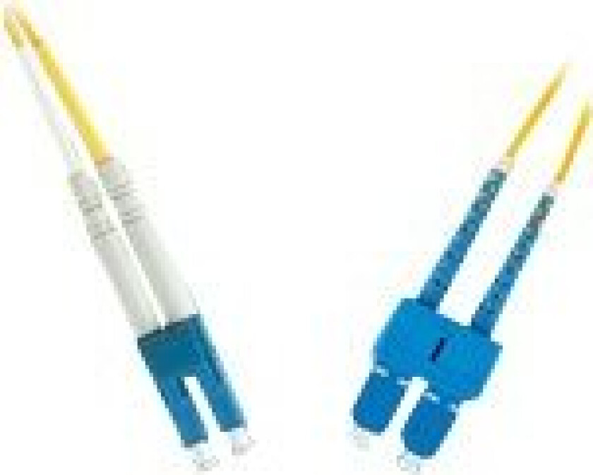MicroConnect - Nettverkskabel - LC/UPC-enkeltmodus (hann) til SC/UPC-enkeltmodus (hann) - 20 m - fiberoptisk - 9 / 125 micron - OS1 - gul