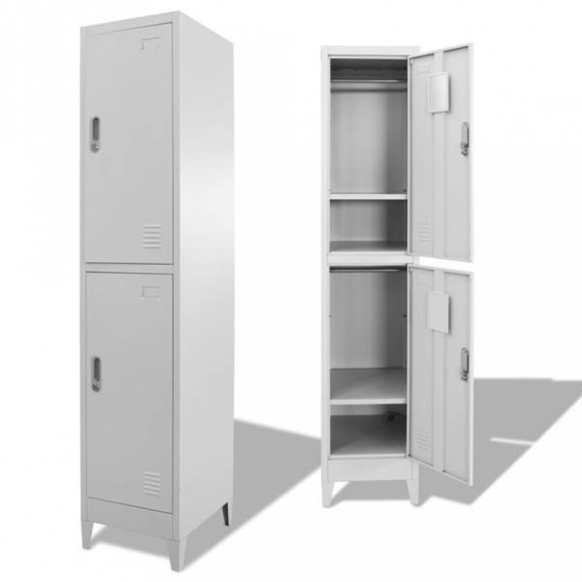 Garderobeskap med 2 rom 38x45x180 cm