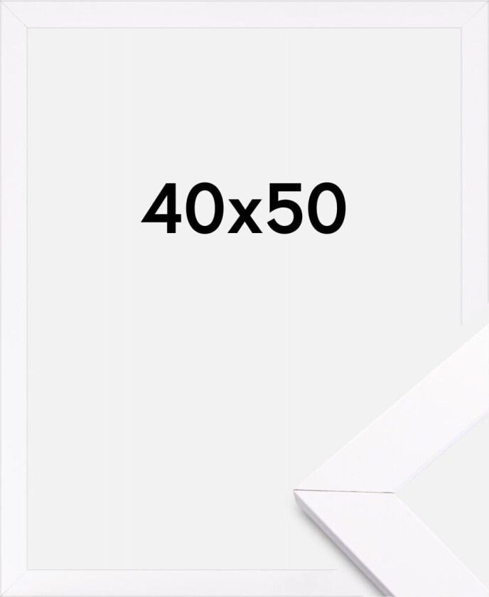 Ramme Stockholm Hvit 40x50 Cm
