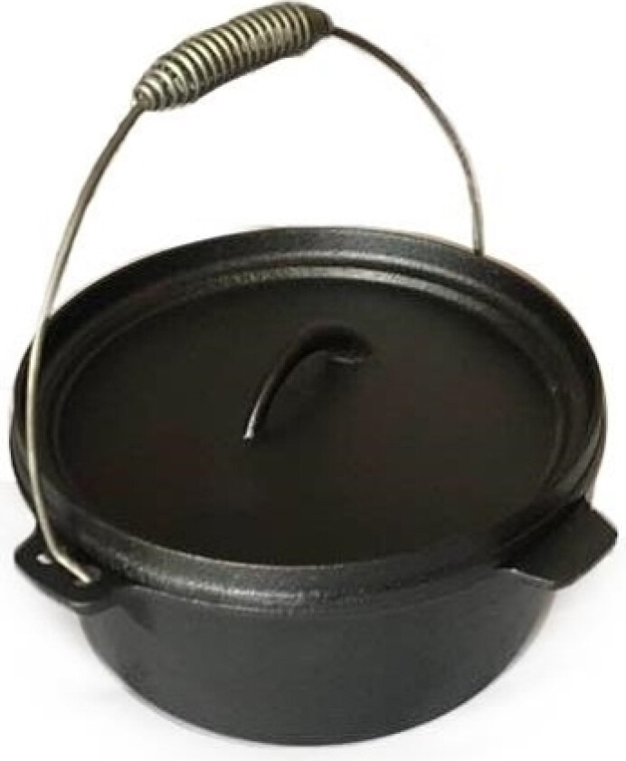 Kamado Støpejernsgryte med lokk Dutch Oven 4 lt