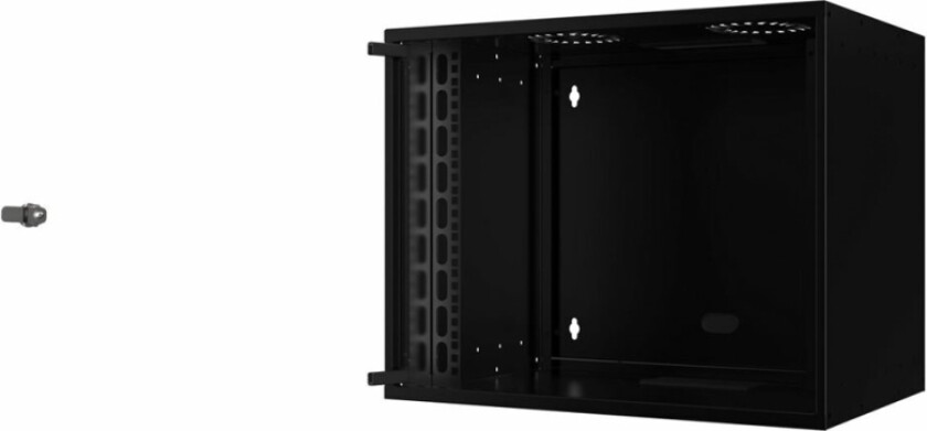 by Logon - Rack skap - 53 x 40, SOHO, unmounted - veggmonterbar - svart, RAL 9005 - 9U - 19