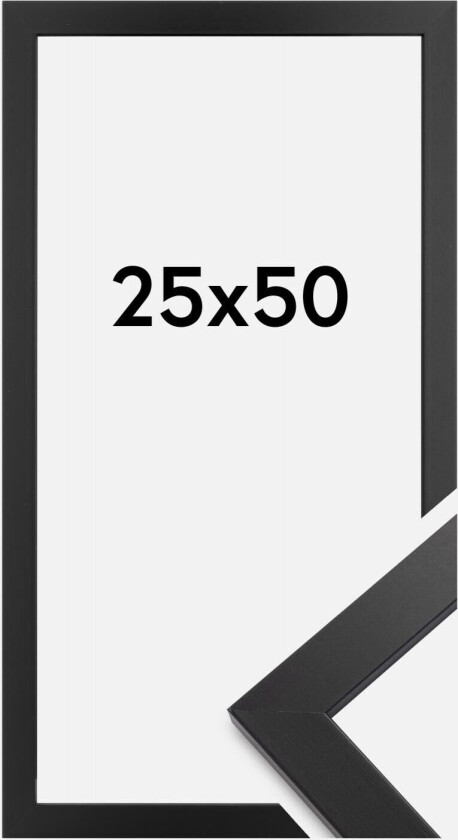 Ramme Black Wood Akrylglass 25x50 Cm
