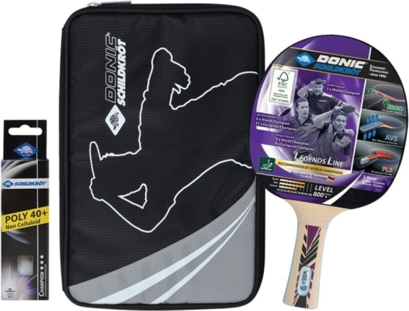 Donic Blomsterpotter Bordtennisracket DONIC Legends 800 - 3in1