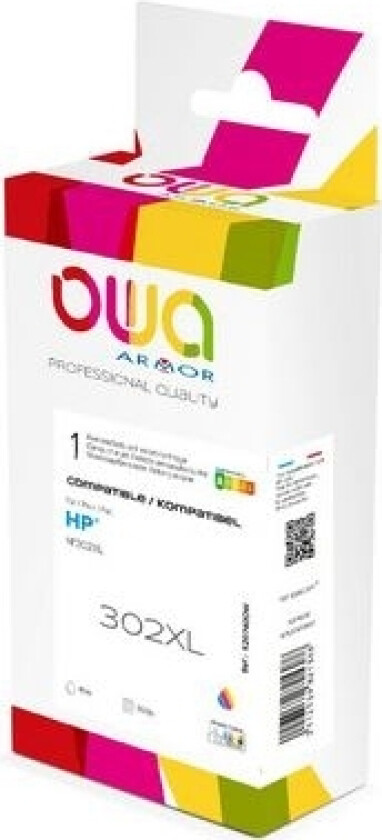 OWA - 16 ml - farge (cyan, magenta, gul) - kompatibel - gjenfabrikert - blekkpatron - for Deskjet 11XX, 21XX, 36XX Envy 451X, 452X Officejet 38XX, 46XX, 52XX