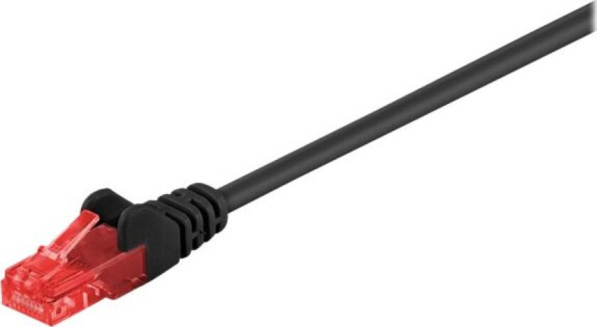 MicroConnect - Nettverkskabel - RJ-45 (hann) til RJ-45 (hann) - 30 m - 6 mm - UTP - CAT 6 - rund, uten hindringer, flertrådet - svart