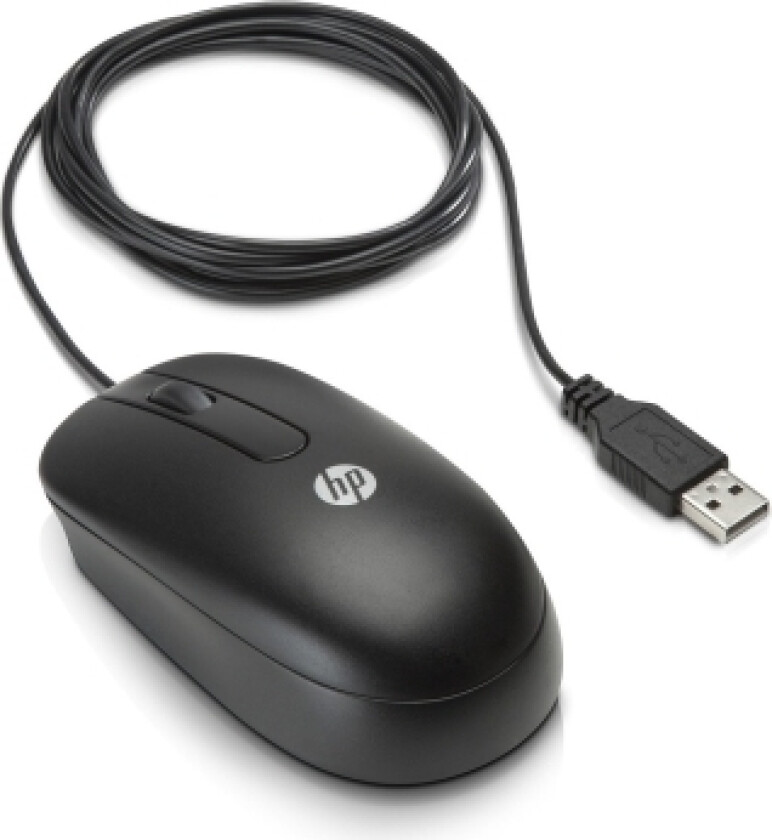 USB Laser Mouse, Ambidekstriøs, Laser, USB Type-A, 1000 DPI, Sort