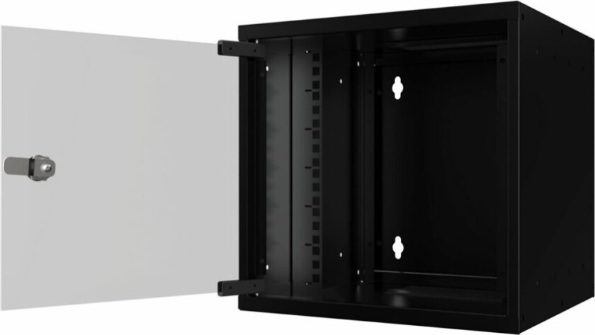 by Logon - Rack skap - 31 x 30, SOHO - veggmonterbar - svart - 9U - 10