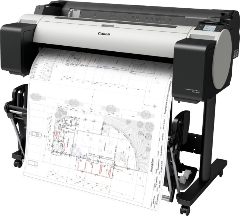 imagePROGRAF TM-300 - 36 storformatskriver - farge - blekkskriver - Rull (91,4 cm) - USB 2.0, Gigabit LAN, Wi-Fi(n)