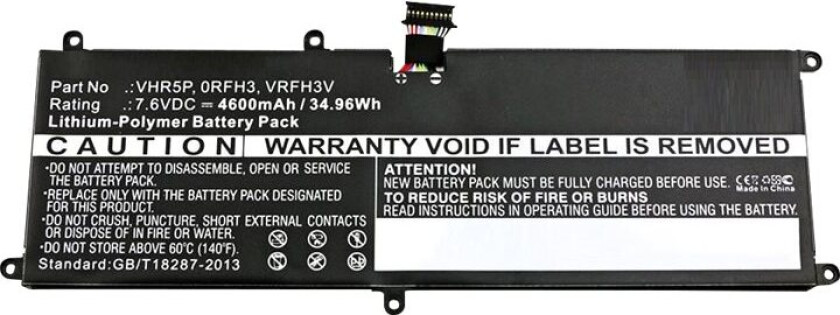 Primary - Batteri til bærbar PC - 2-cellers - 35 Wh - svart - for Latitude 5175 2-in-1, 5179