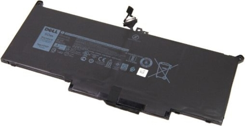 LG Chem - Batteri til bærbar PC - litiumion - 4-cellers - 60 Wh - for Latitude 7280, 7290, 7380, 7390, 7480, 7490