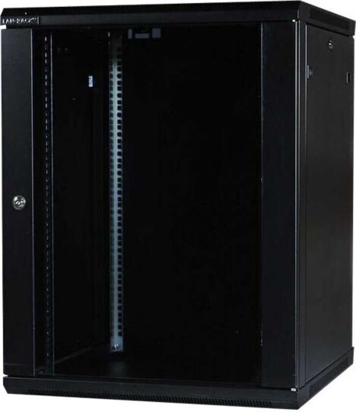 - Rack skap - 600 mm depth - veggmonterbar - svart - 27U - 19