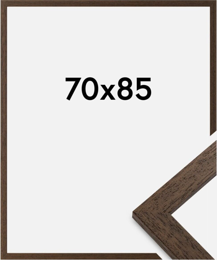Ramme Brown Wood Akrylglass 70x85 Cm