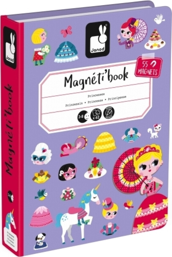JANOD  Magneti''book, 3 år, Kartong, Fiolett
