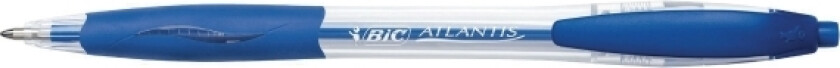 Kuglepen BIC Atlantis, medium, blå - (æske á 12 stk.)