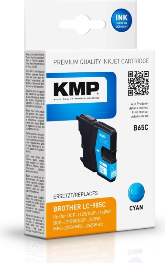 B65C - cyan - compatible - ink cartridge - Blekkpatron Blå