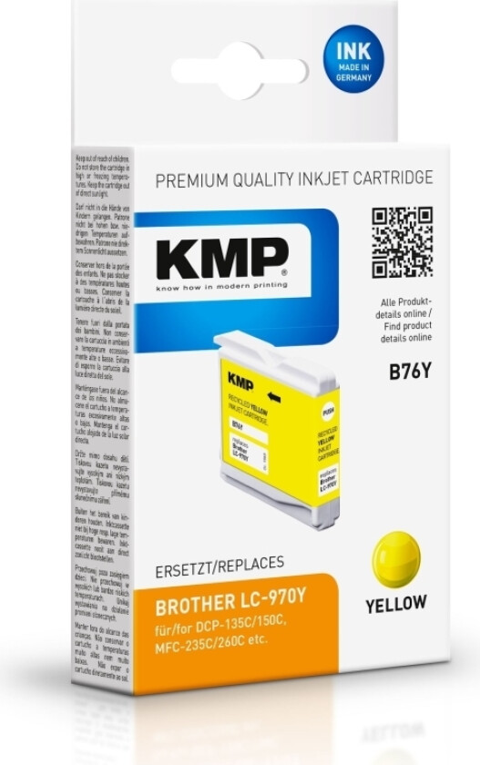 B76Y - yellow - compatible - ink cartridge - Blekkpatron Yellow