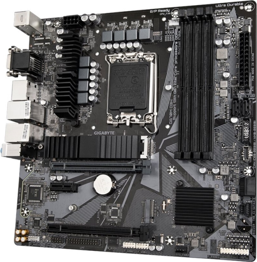 Q670M D3H - motherboard - micro ATX - LGA1700 Socket - Q670 Hovedkort - Intel Q670 - Intel LGA1700 socket - DDR5 RAM - Micro-ATX