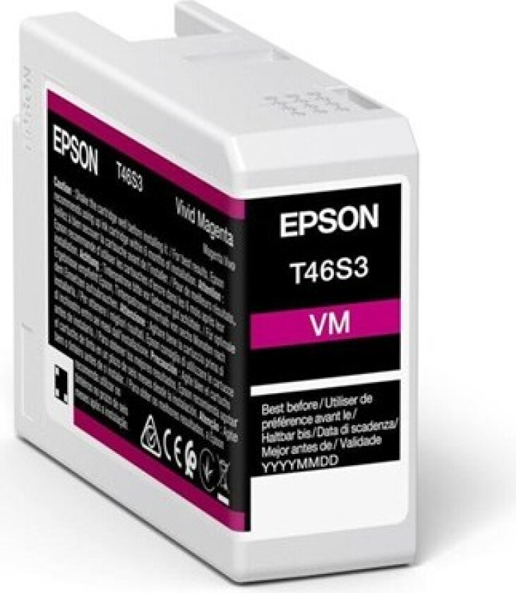 Ink UltraChrome PRO T46S30N Vivid Magenta 25ml - Blekkpatron Rød