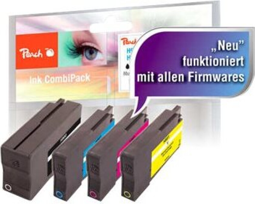 Combi-Pack - (Black Yellow Magenta Cyan) Ink - Remanufactured - Blekkpatron Blå