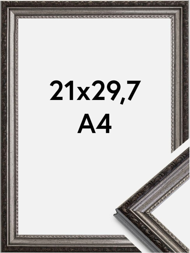 Ramme Abisko Akrylglass Sølv 21x29,7 Cm (A4)