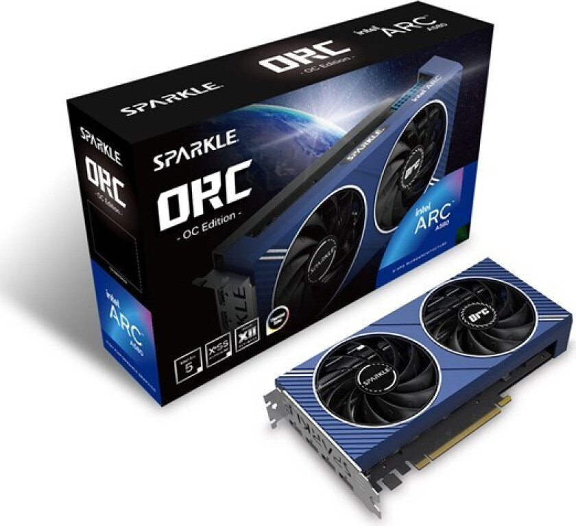 Arc A580 Orc OC - 8GB GDDR6 RAM - Grafikkort