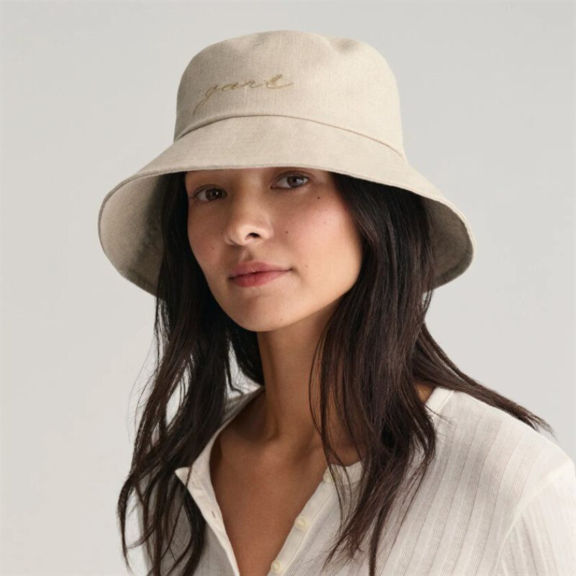 Gant Linen Bucket Hat - Beige Beige OS