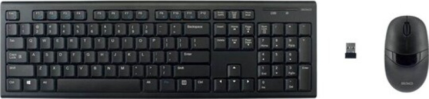 Wireless Keyboard And Mouse (US) - Tastatur & Mussett - Amerikansk Engelsk - Svart