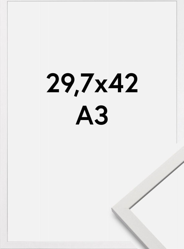 Ramme Edsbyn Akrylglass Hvit 29,7x42 Cm (A3)