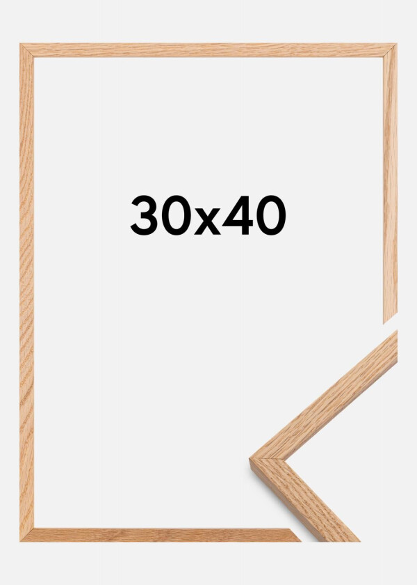 Ramme Oslo Akrylglass Eik 30x40 Cm