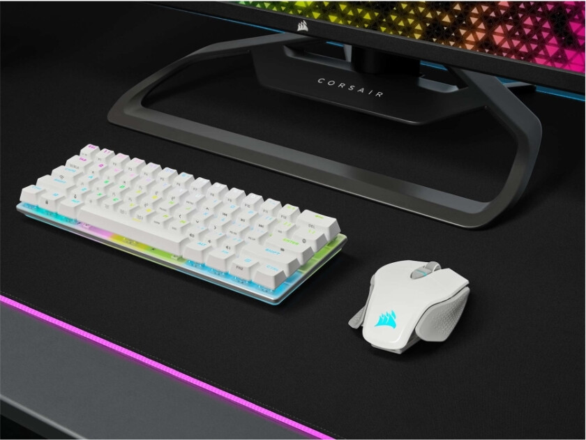 Gaming M65 RGB ULTRA WIRELESS - Mus - Optisk - 8 - Hvit