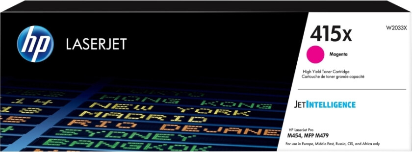 415X / W2033XH Magenta Toner - Blekk patron / papir sett Rød