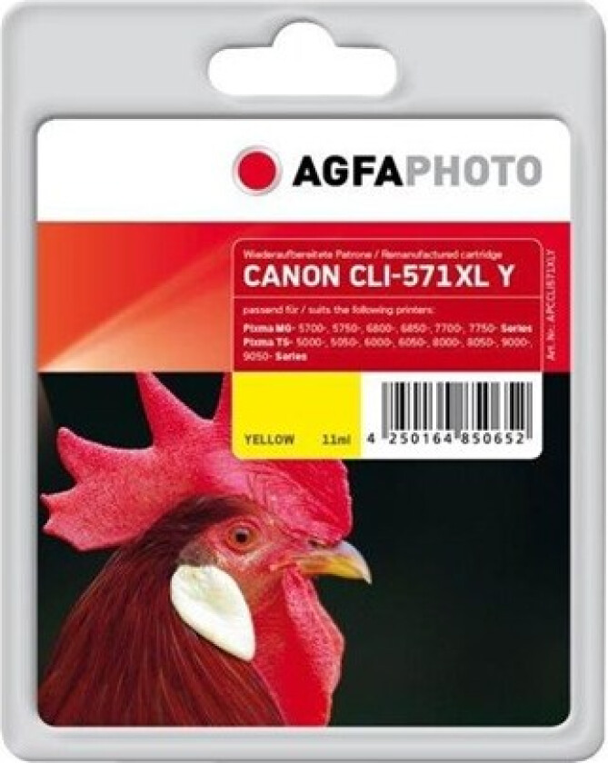 Photo - yellow - compatible - remanufactured - ink cartridge - Blekkpatron Yellow