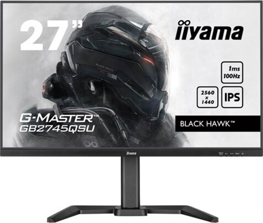 27" iiyama G-MASTER Black Hawk GB2745QSU-B1 - LED monitor - QHD - 27" - 1 ms - Skjerm