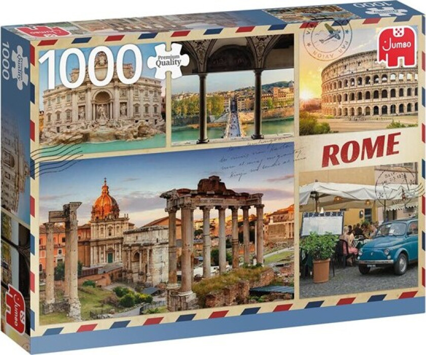Puzzle - Greetings from Rome (1000 pcs)