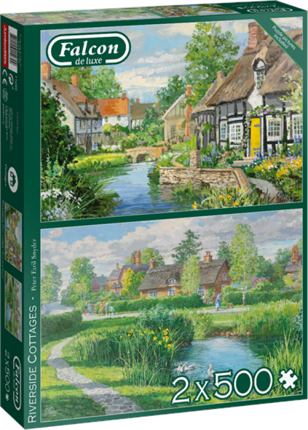 Puzzle Falcon - Riverside Cottages (2x500 pcs)