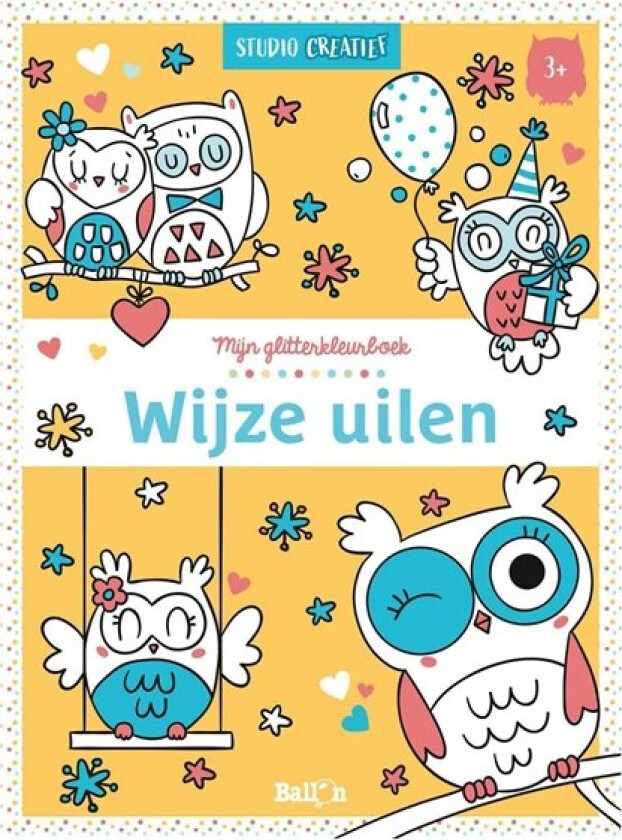 My Glitter Coloring Book Wise Owls
