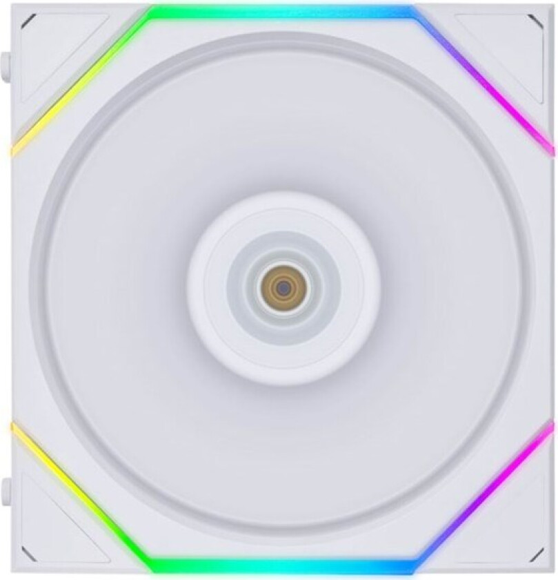 UNI FAN TL 120 Reverse Blade - Kabinettvifte - 120mm - Hvit med RGB-lys - 34 dBA