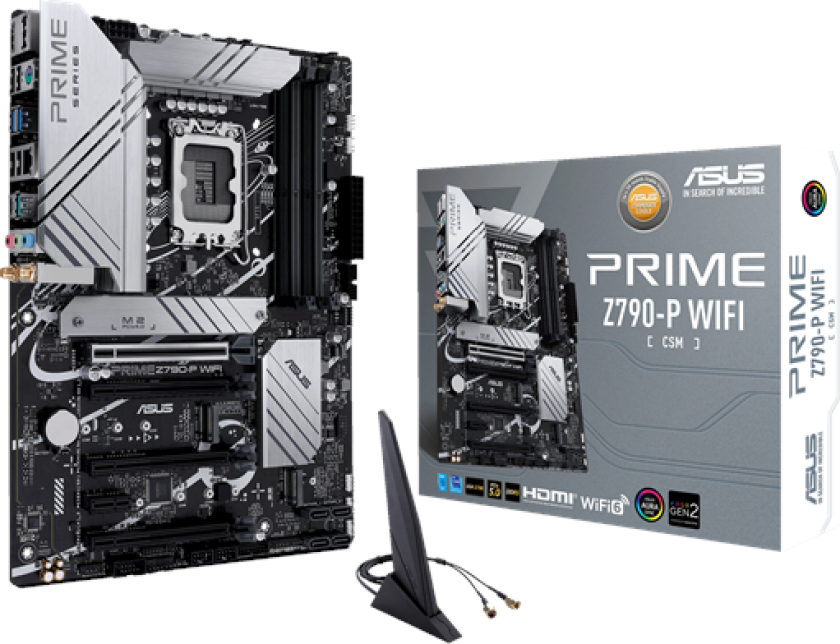 Prime Z790-P WIFI-CSM Hovedkort - Intel Z790 - Intel LGA1700 socket - DDR5 RAM - ATX