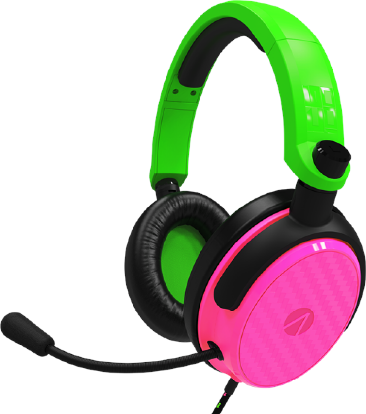 C6-100 Gaming Headset (Multi Format) - Neon Green/Pink