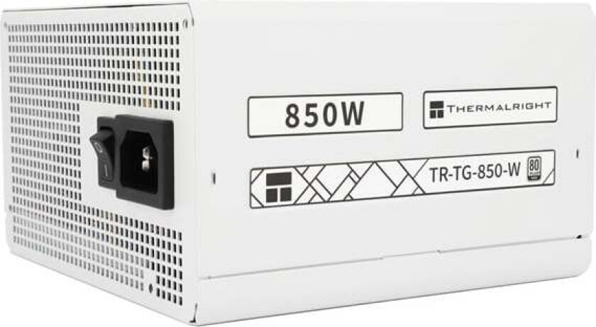 TG (Modular) Hvit - Strømforsyning (PSU) - 850 Watt - 120 mm - 80 Plus Gold sertifisert
