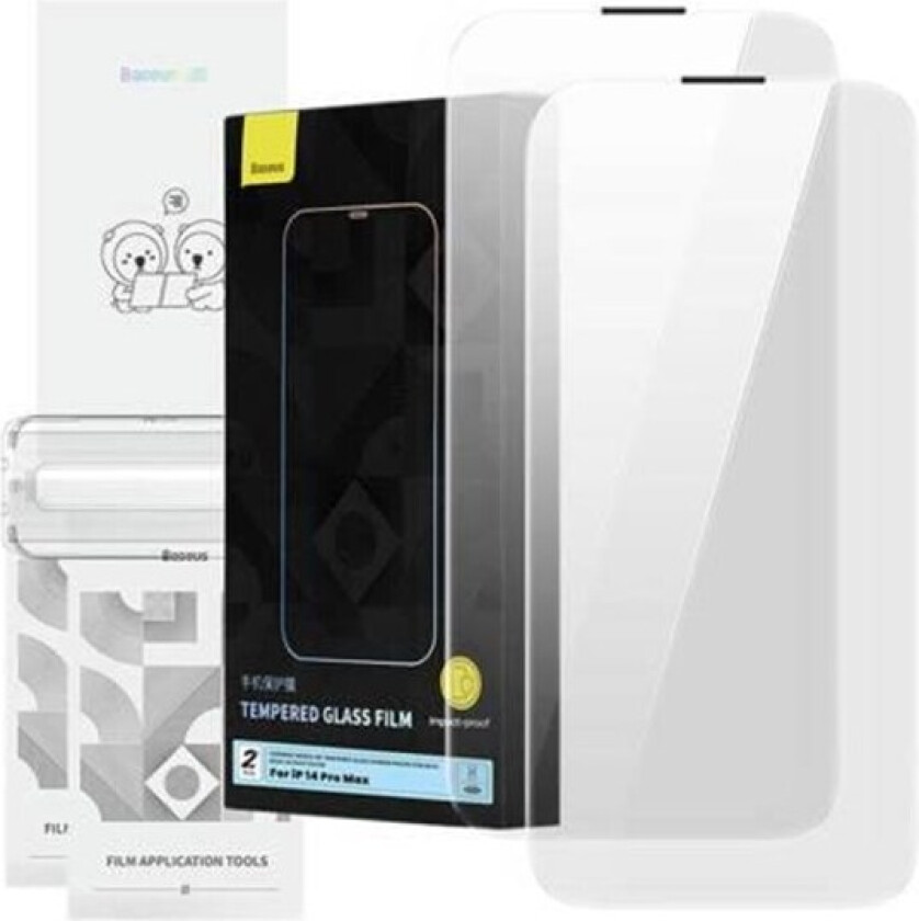 Tempered Glass Corning for iPhone 14 Pro with built-in dust filter