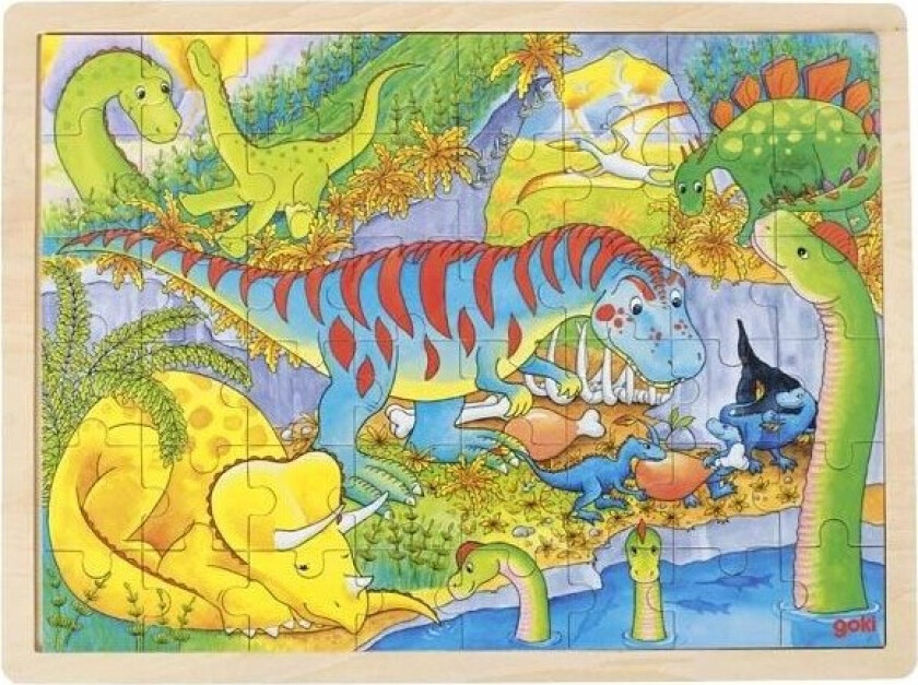 Wooden Jigsaw Puzzle - Dinosaurs 48pcs. Tre