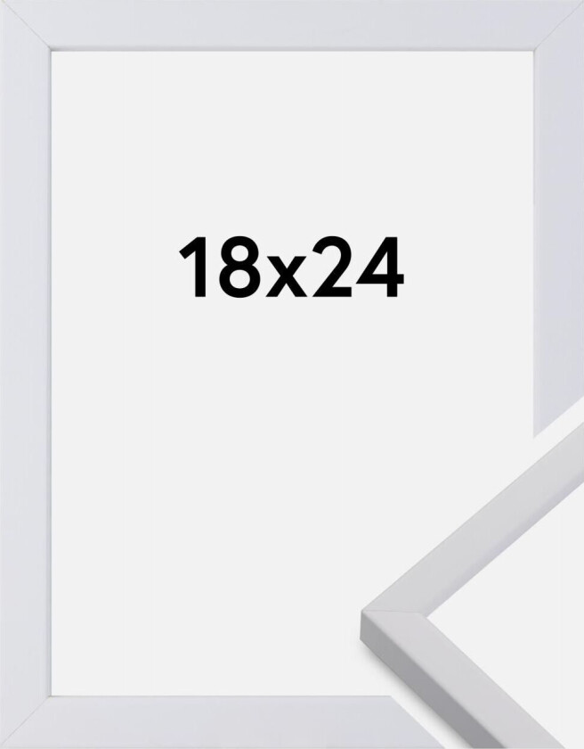 Ramme Exklusiv Hvit 18x24 Cm