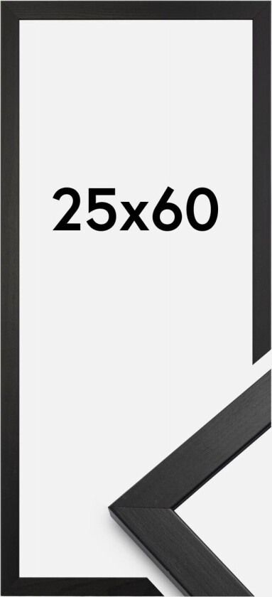 Ramme Stilren Akrylglass Svart 25x60 Cm