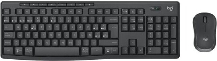 MK370 Combo for Business - keyboard and mouse set - QWERTY - US International - graphite - Tastatur & Mussett - Universal - Svart