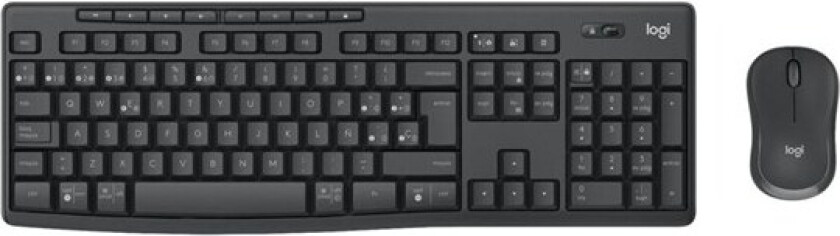 MK370 Combo for Business - keyboard and mouse set - QWERTY - UK - graphite - Tastatur & Mussett - Engelsk - Storbritannia - Svart