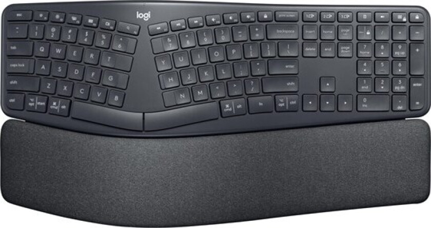 ERGO K860 - keyboard - QWERTY - Spanish - graphite - Tastatur - Spansk - Svart